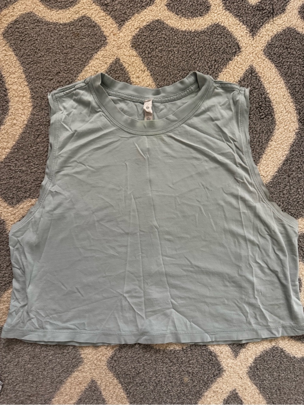 lululemon athletica Sleeveless Cropped Tank - Sage